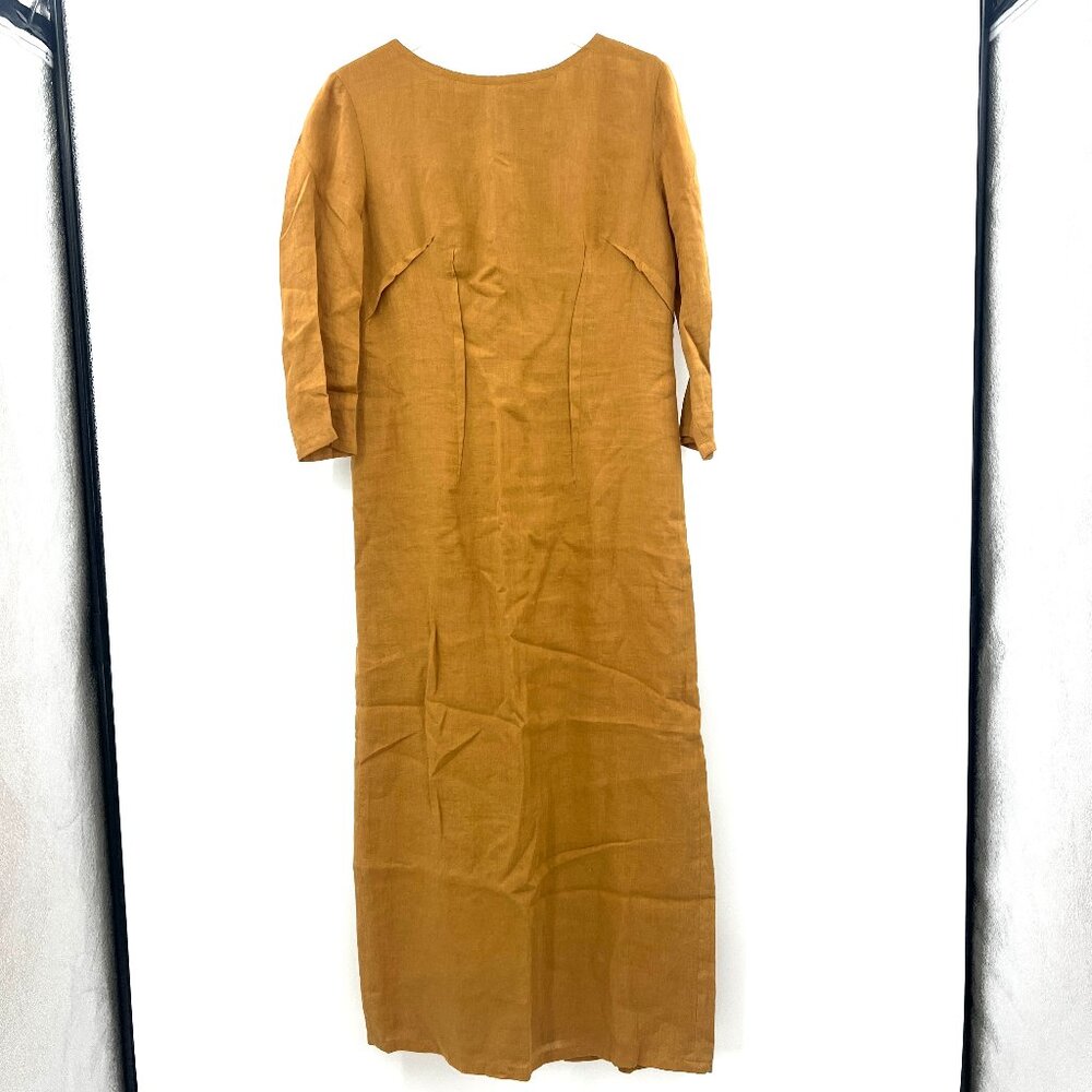 NWT The Shudio Shop Linen Amber Maxi Dress Women's Medium
